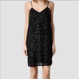 ALL SAINTS Black Elixir Dress- size 6 - NWT